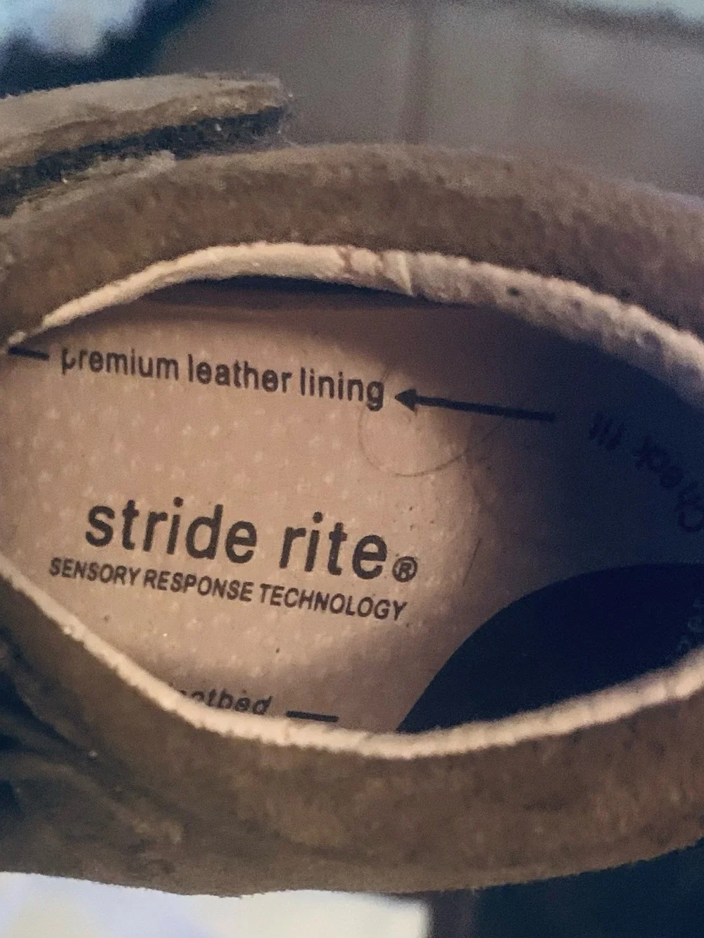 Stride Rite Girls Brown Suede Mary Jane Dress Shoes